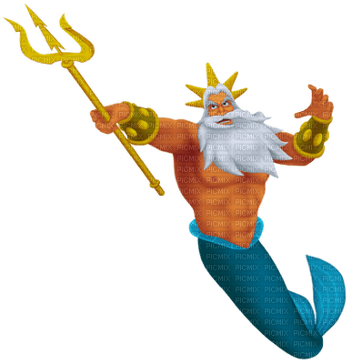 Kaz_Creations Cartoon King Triton The Little Mermaid - 免费PNG
