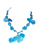 bijoux collier bleur - GIF เคลื่อนไหวฟรี