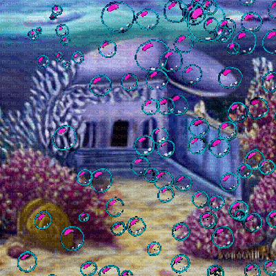 Undersea Small Palace - Ingyenes animált GIF