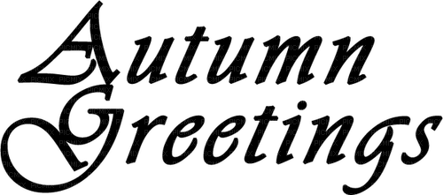 autumn greetings - PNG gratuit