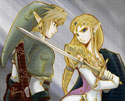 Zelda et Link - png gratis