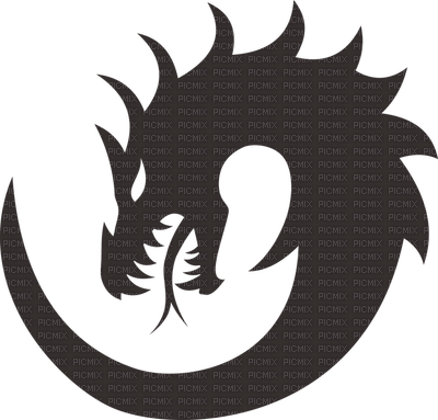 dragon shiloett - PNG gratuit