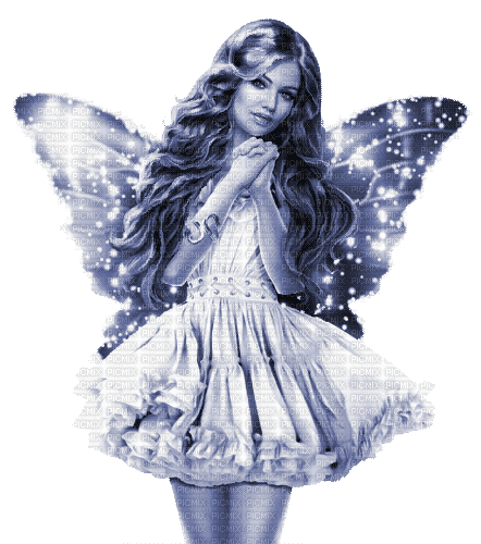 Y.A.M._Fantasy fairy blue - Free animated GIF