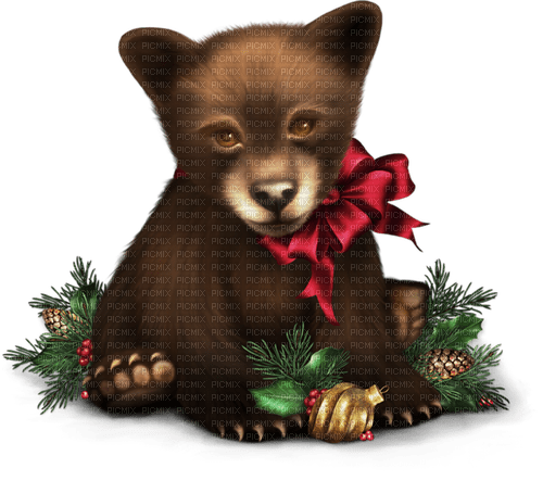 christmas bear by nataliplus - 無料png
