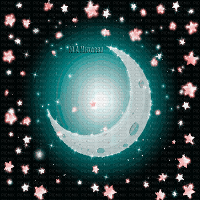 Y.A.M._Fantasy night stars moon - GIF animasi gratis