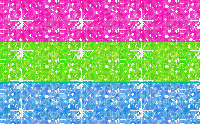 Polysexual flag glitter - Бесплатный анимированный гифка