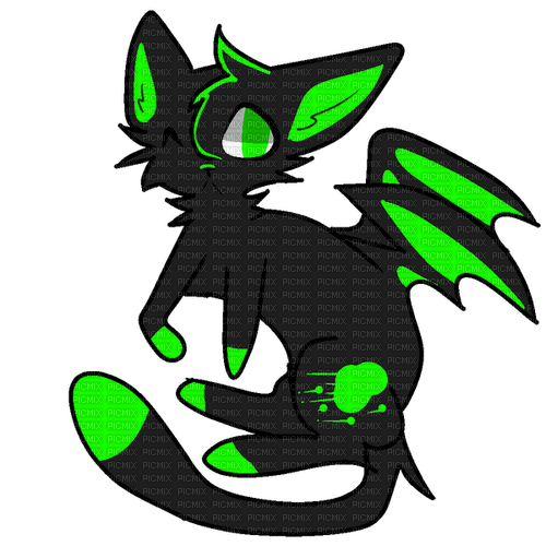 green cat - Free PNG
