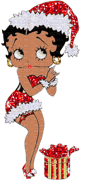 Christmas Betty Boop bp - Gratis geanimeerde GIF