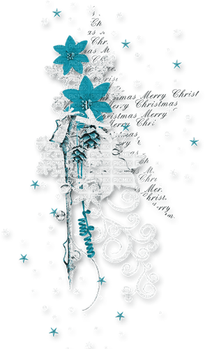 soave deco winter christmas scrap border flowers - δωρεάν png