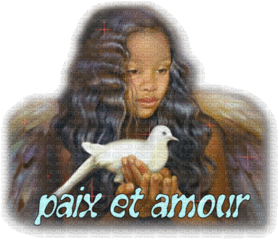 paix et amour - Безплатен анимиран GIF