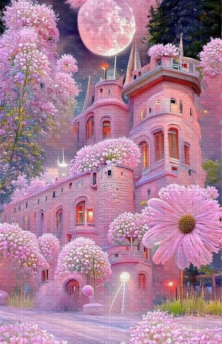fantasy background pink by papuzzetto - ücretsiz png
