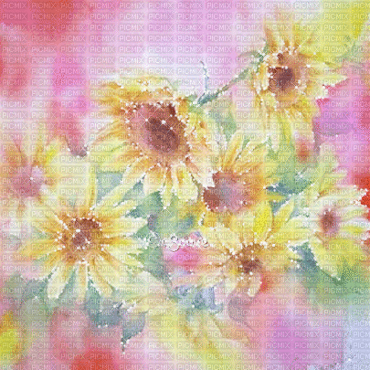soave background animated texture painting flowers - Gratis geanimeerde GIF