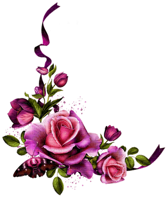 bordura Melly ruža - png grátis