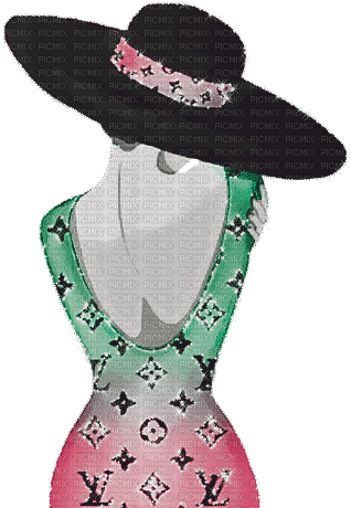 soave woman vintage hat fashion summer - Бесплатный анимированный гифка