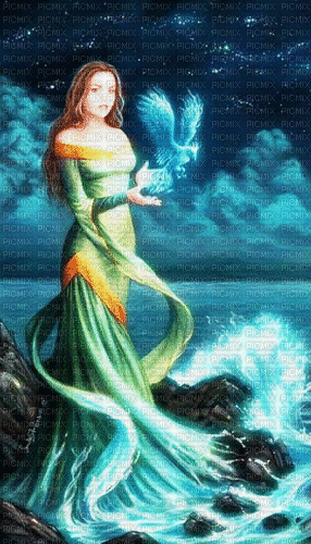 water woman - Ilmainen animoitu GIF