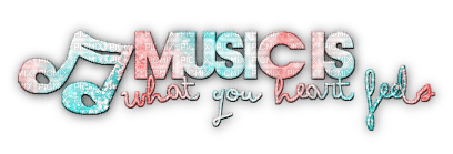 soave text music pink teal - PNG gratuit