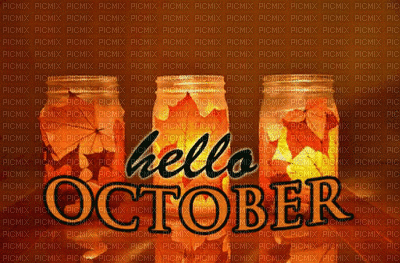 hello October - Animovaný GIF zadarmo