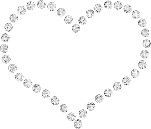 Frame heart sylver - Free PNG