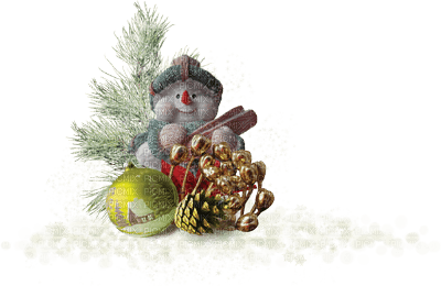 minou-winter-decoration snowman - 無料png