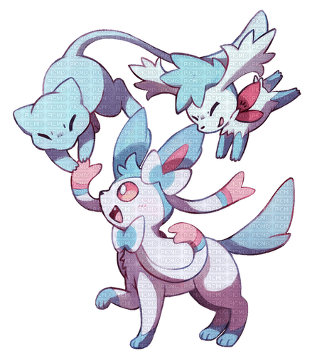 Sylveon and Friends Pokemon - Free PNG