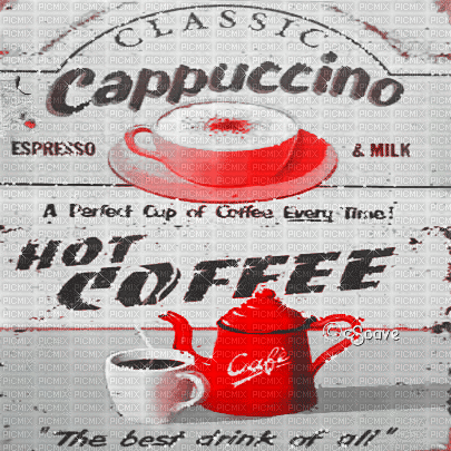 soave background animated  vintage text coffee - Бесплатный анимированный гифка