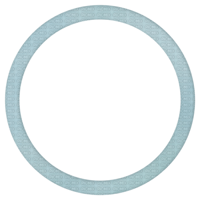 Kaz_Creations Deco Easter Blue Circle Frame - PNG gratuit