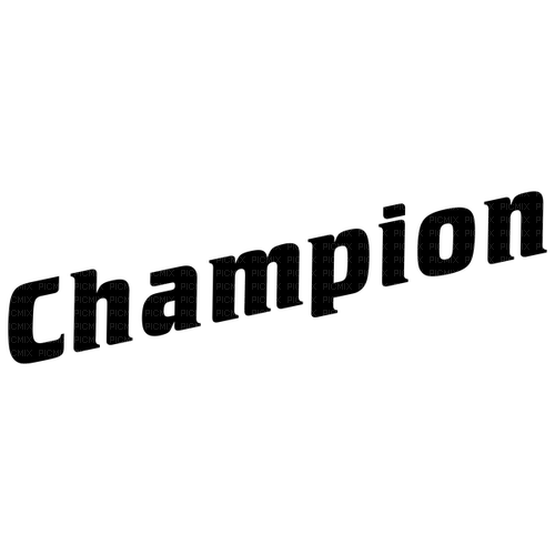 Champion Text Black - Bogusia - 無料png