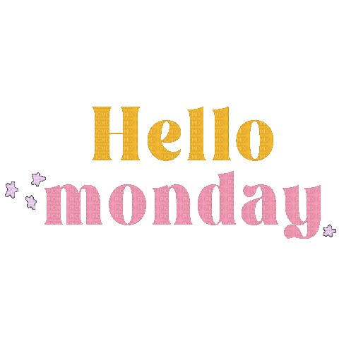 Monday Hello - Darmowy animowany GIF