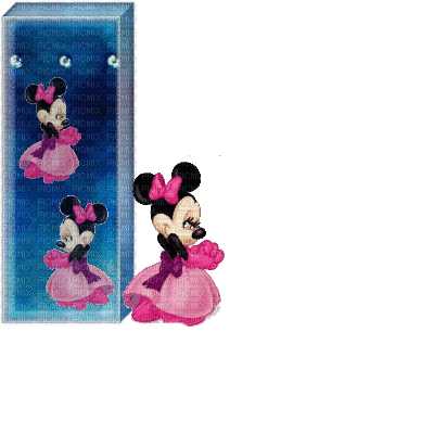 image encre animé effet lettre I Minnie Disney  edited by me - Δωρεάν κινούμενο GIF