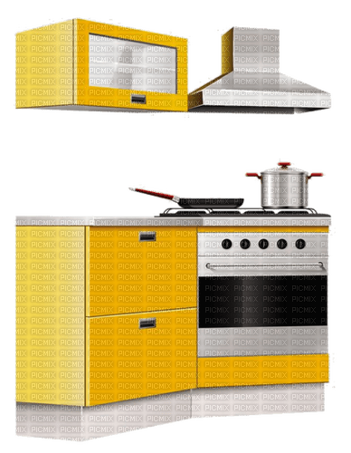 Yellow Kitchen - PNG gratuit