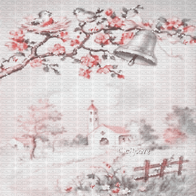 soave background animated  postcard pink teal - Gratis geanimeerde GIF