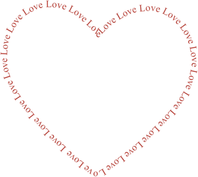 Kaz_Creations Deco Heart St.Valentines Day  Text Frame Love - besplatni png