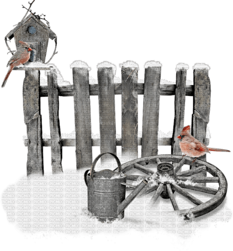 snow winter fence - 無料png