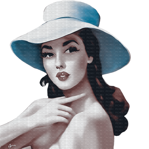 kikkapink  vintage woman fashion hat - ücretsiz png
