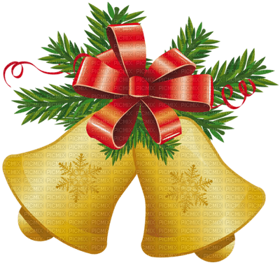 Kaz_Creations Christmas Decorations Bells - PNG gratuit