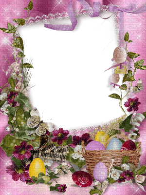 Kaz_Creations Deco Frames Frame Easter - безплатен png