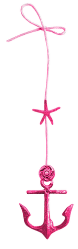 Hanging.Anchor.Pink - By KittyKatLuv65 - Free PNG