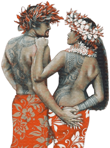 loly33 couple tahiti - фрее пнг