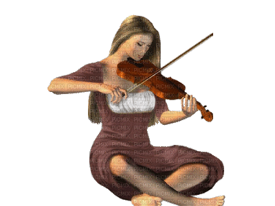 woman with violin bp - Kostenlose animierte GIFs