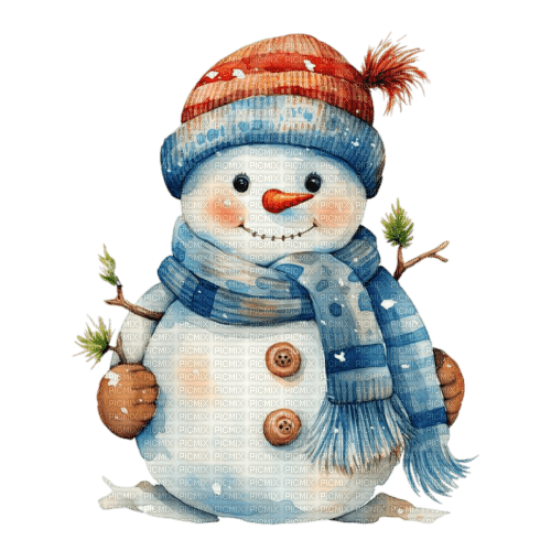Снеговик - nemokama png
