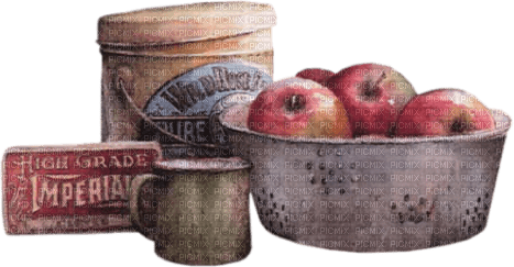 manzanas  en cuenco dubravka4 - bezmaksas png
