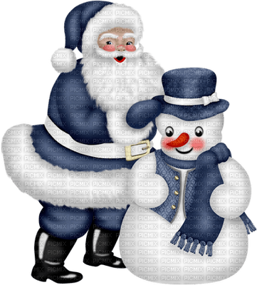 Hiver_ Père Noël_Winter Santa Claus - Free PNG
