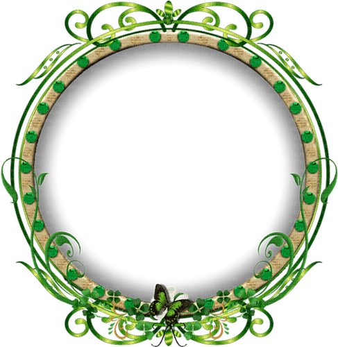 Rahmen circle green vert - gratis png