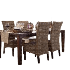 maj table et chaises - PNG gratuit