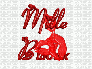 gif mille bisoux - Free animated GIF