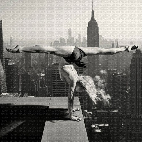 gymnastic city background - zdarma png
