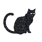 Chat noir - Δωρεάν κινούμενο GIF