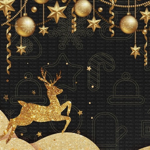 Christmas background fond or gold doré bg - PNG gratuit
