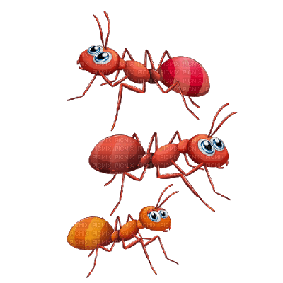 Kaz_Creations Cartoon Red Ants - 無料png