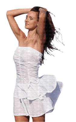 Woman White Brown  - Bogusia - PNG gratuit